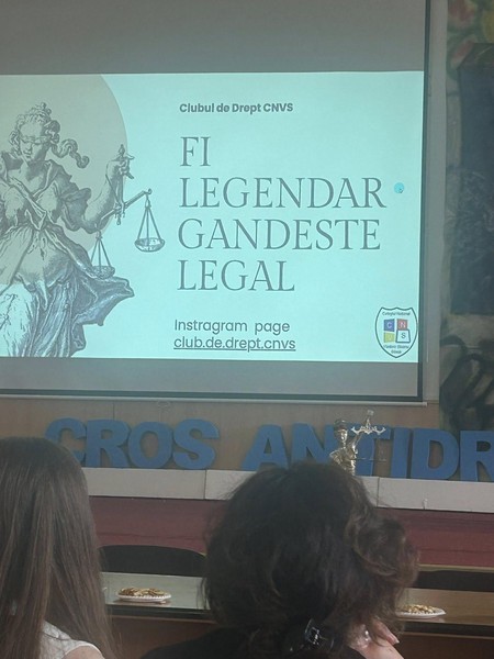 Premiul al II-lea la Concursul Interjudețean „Fii legendar, gândește legal!”